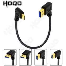 30cm 90 Degree angle USB3.1 Type-c cable USB-C to USB3.0 male 90 Degree right angle data and charge cable for mobilephone tablet