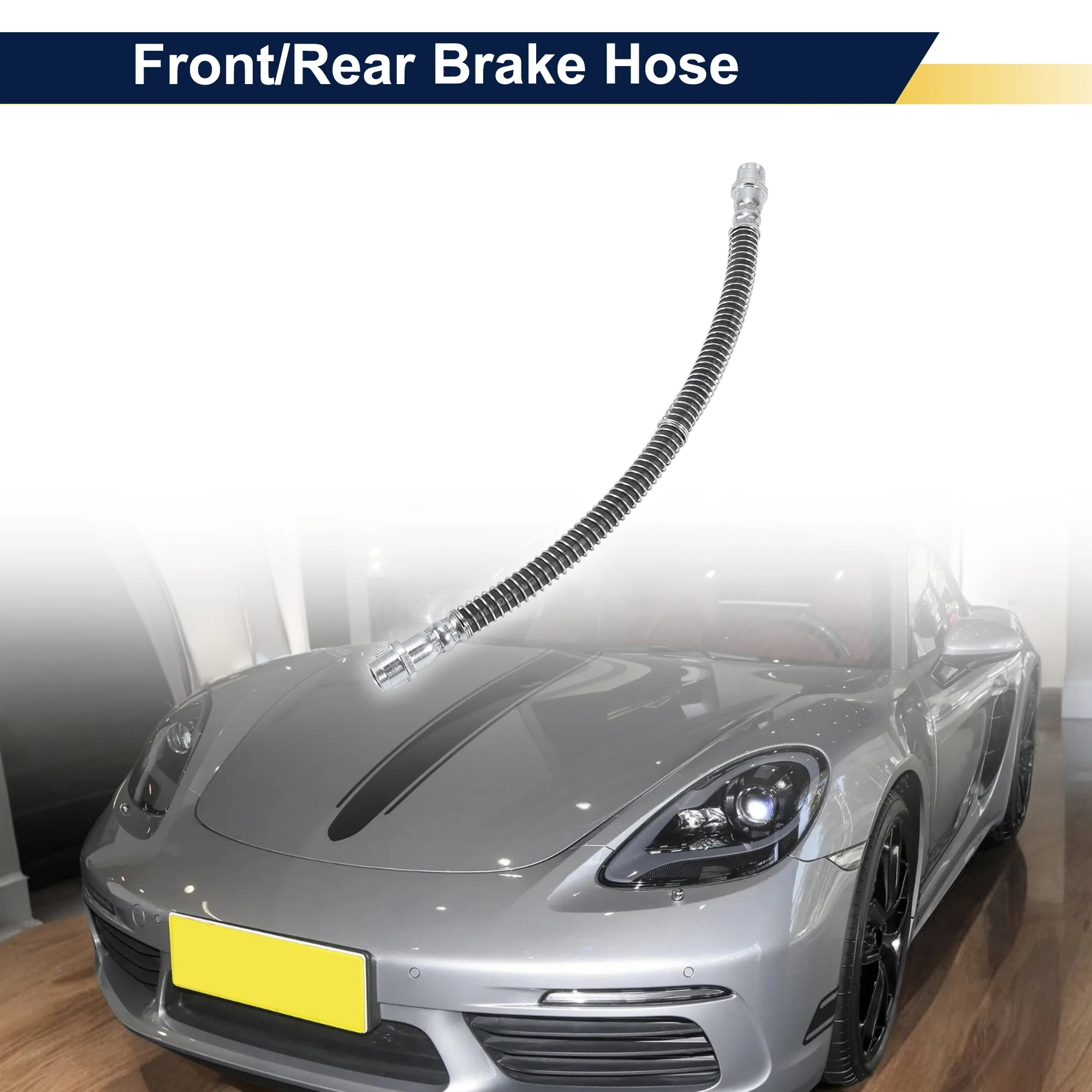 

UXCELL Front Rear Brake Hose for Porsche 718 Cayman 2010-2024 No.9Y0611775