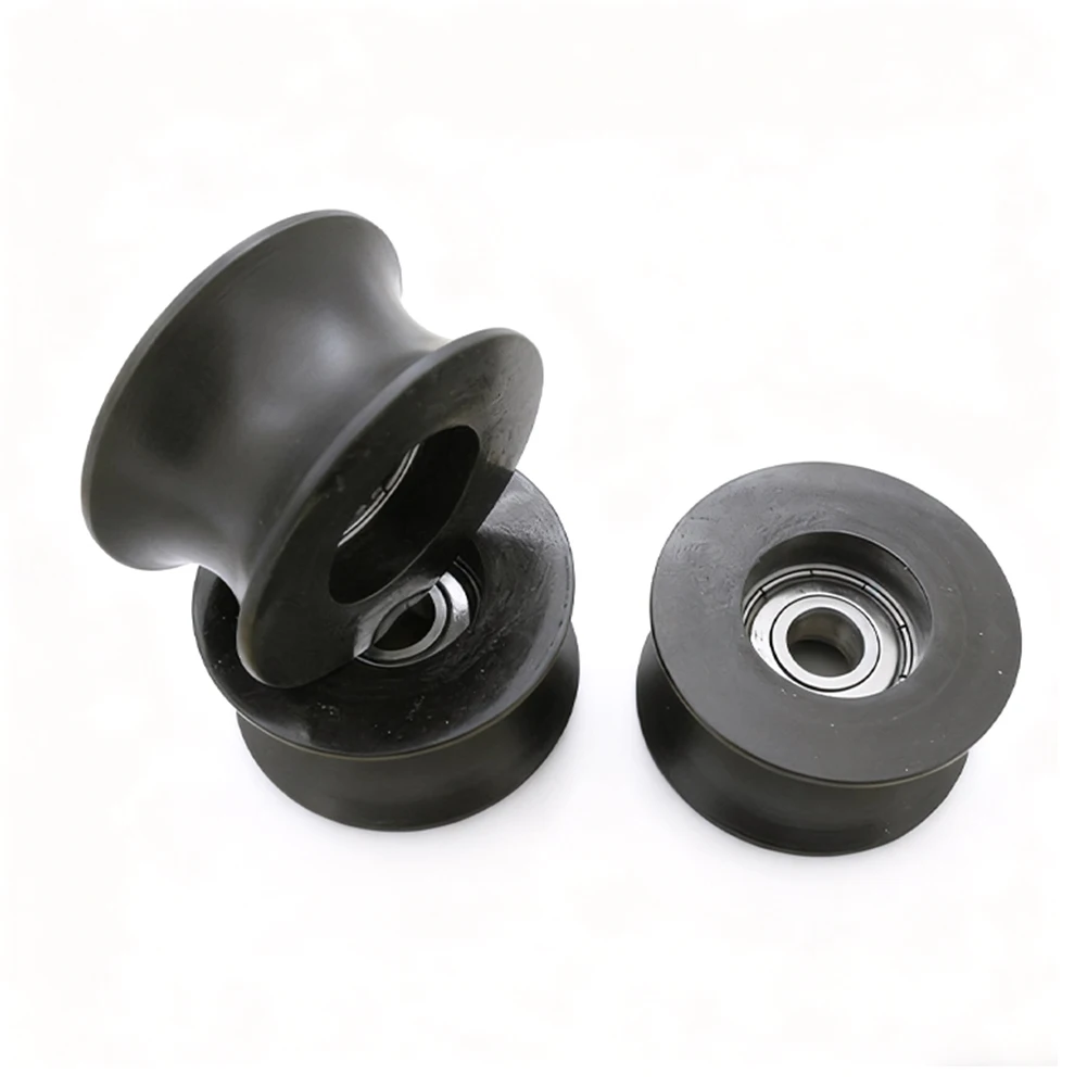 5PCS Track Pulley Bearing Rollers for 0840UU U Groove Round Bottom Design 8mm ID 40mm OD 20.7mm W Sliding Rollers Bearing