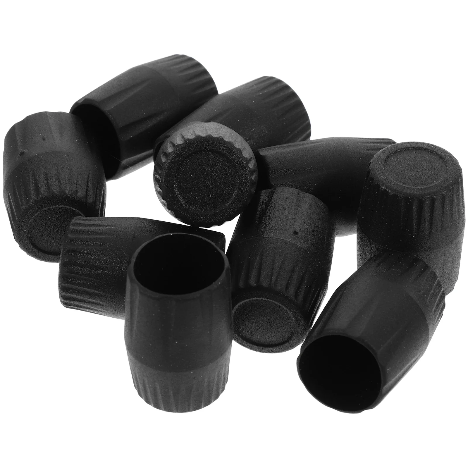 

10Pcs Mic Rack Leg Covers Protective Caps for 19Mm Mic Stands Heavy Duty Plastic Foot Pads Secure Fit for Recording Broadcasting