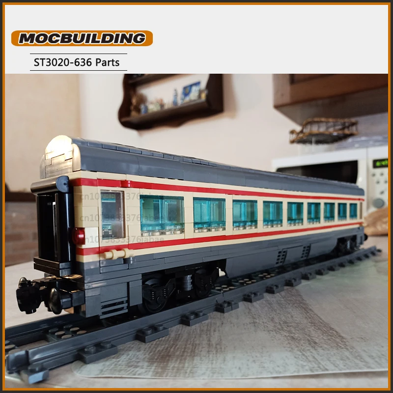 Trein Wagon Moc Bouwstenen Trein Vervoer Diy Assemblage Technologie Bricks Display Creatief Speelgoed Xmas Gifts