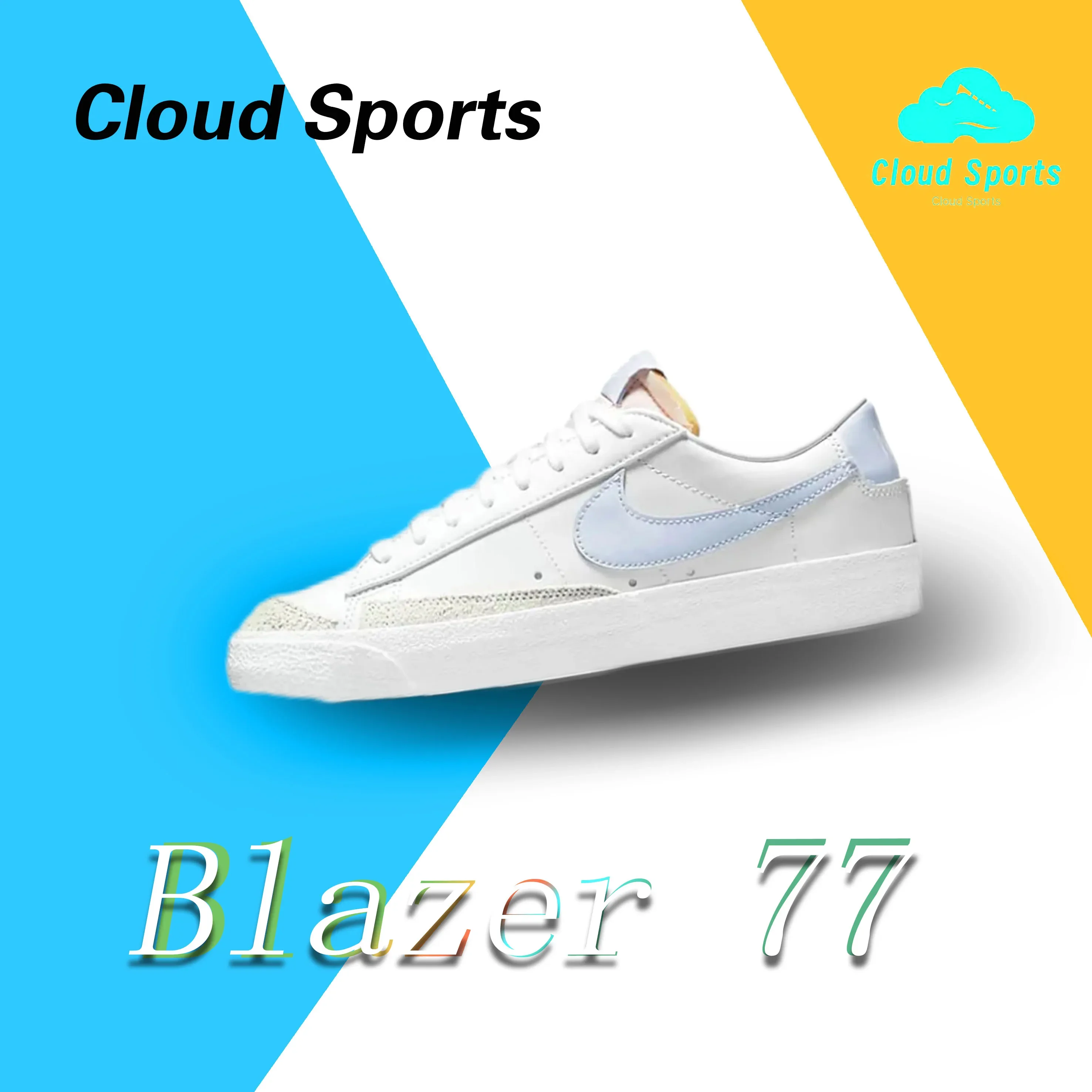 Nike New Blazer 77 Women sneakers Comfort breathable board Shoes Cushioning and wear resistance Shoes White