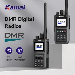 KAMAI DP-999 DMR Radio walkie talkie Long Range Waterproof AES256 Digital Ham Radio Transceiver Wireless Two Way Radio portable