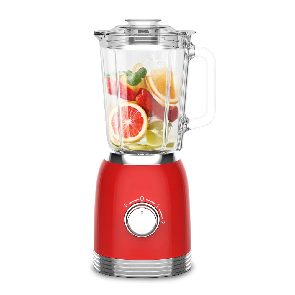 Professional 800W Stainless Steel Countertop Blender Retro 50.73Oz  For Smoothies Electric Juicers
