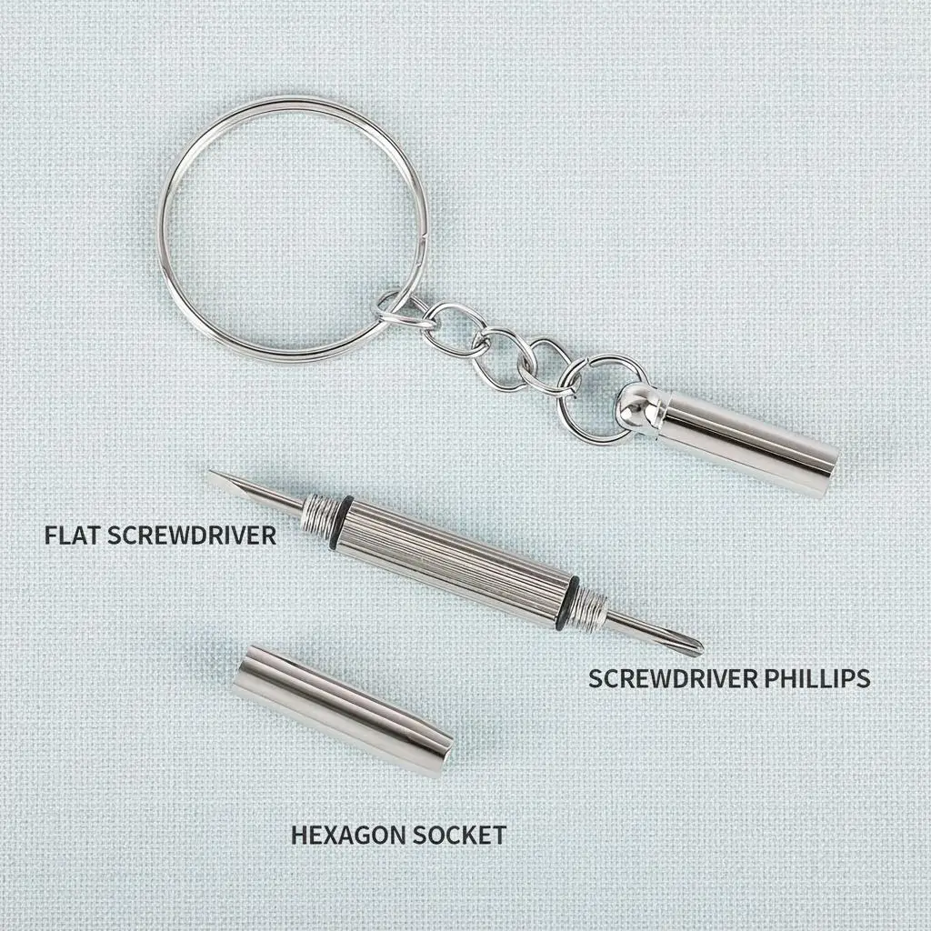 3 in 1 Multifunctional Mini Eyeglass Screwdriver Repair Kit Portable Eyeglass Screwdriver Maintenance Tool For Fashionable Eyeglass Lenses Frames And Small Electronics Accessories tools set glasses repair kit almohadillas auriculares