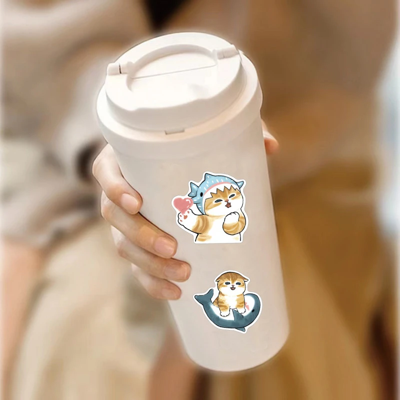 Mofusand Cute Stickers for  Fun Waterproof Vinyl Decals Personalized Stickers for Phone Case Laptop & Car Body Decoration view 2