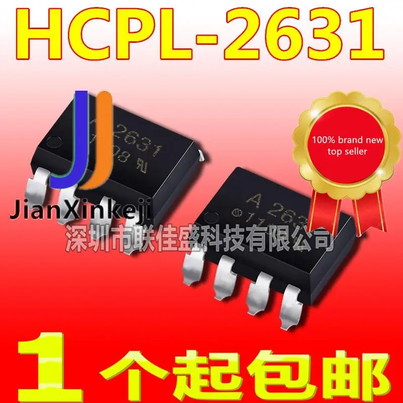 

10pcs 100% orginal new in stock HCPL-2631 Silkscreen: A2631 Optocoupler Relay SOP-8