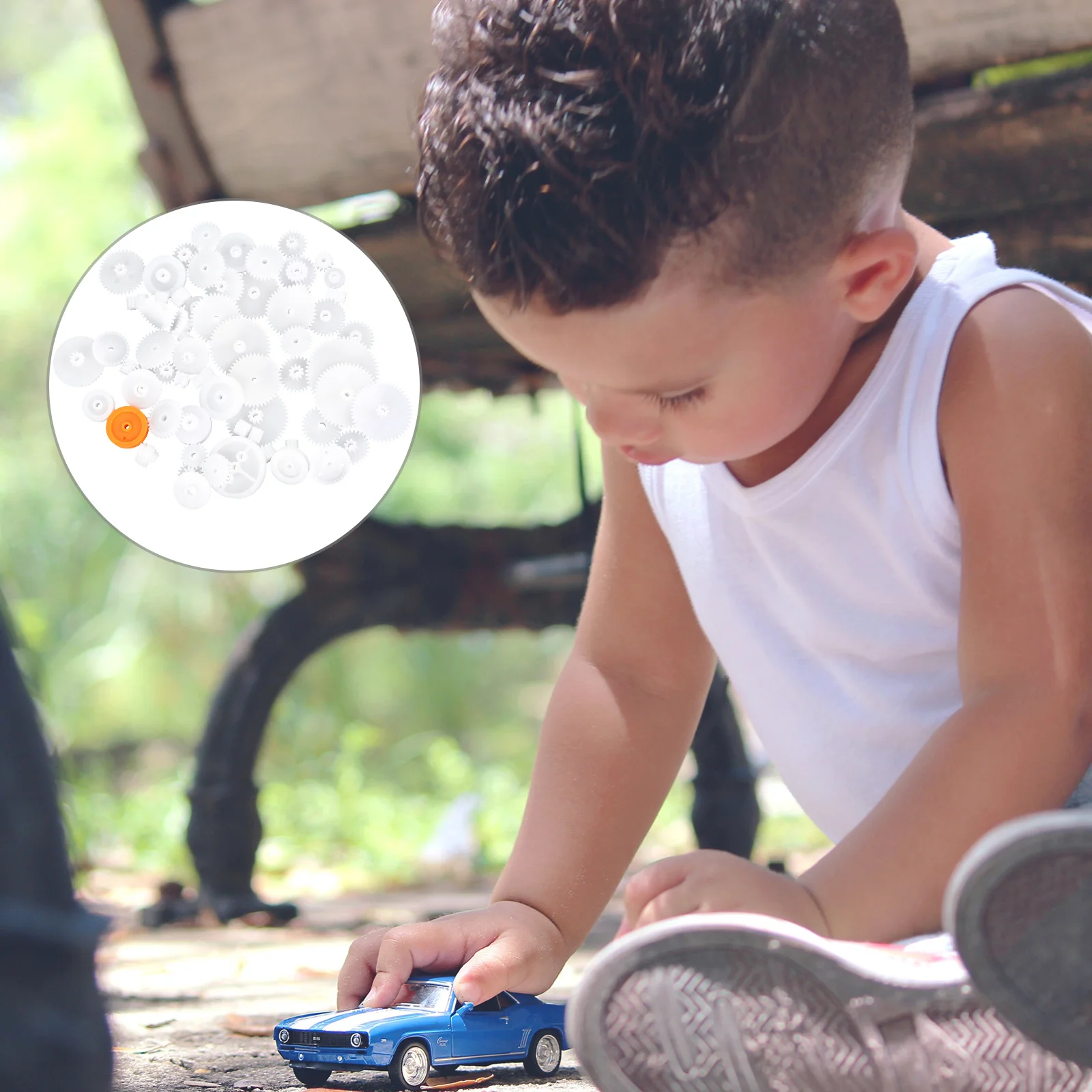 مجموعة متنوعة من التروس البلاستيكية مكونة من 64 قطعة من الأجزاء الميكانيكية المتينة لتصميم منتجات العلوم بنفسك والإنتاج الصغير #4