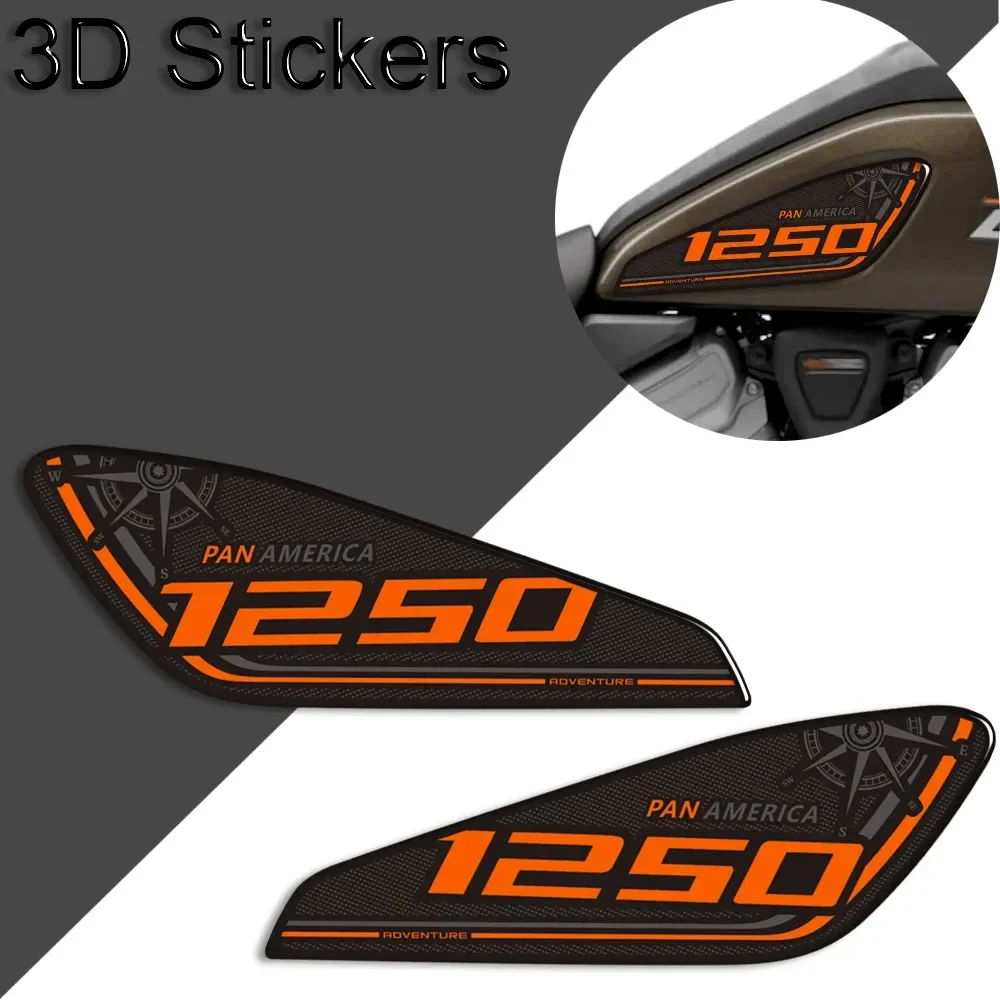 For HARLEY Pan America 1250 2020- 2022 Motorcycle sticker Kit Tank Pad TankPad Protection Stickers Decals Gas Fuel Oil Knee