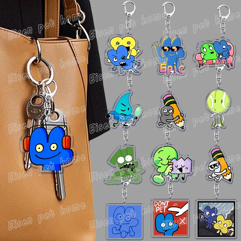 Cute Cartoon Bfb Fourx Keychain for Accessories Bag Key Chain Ring