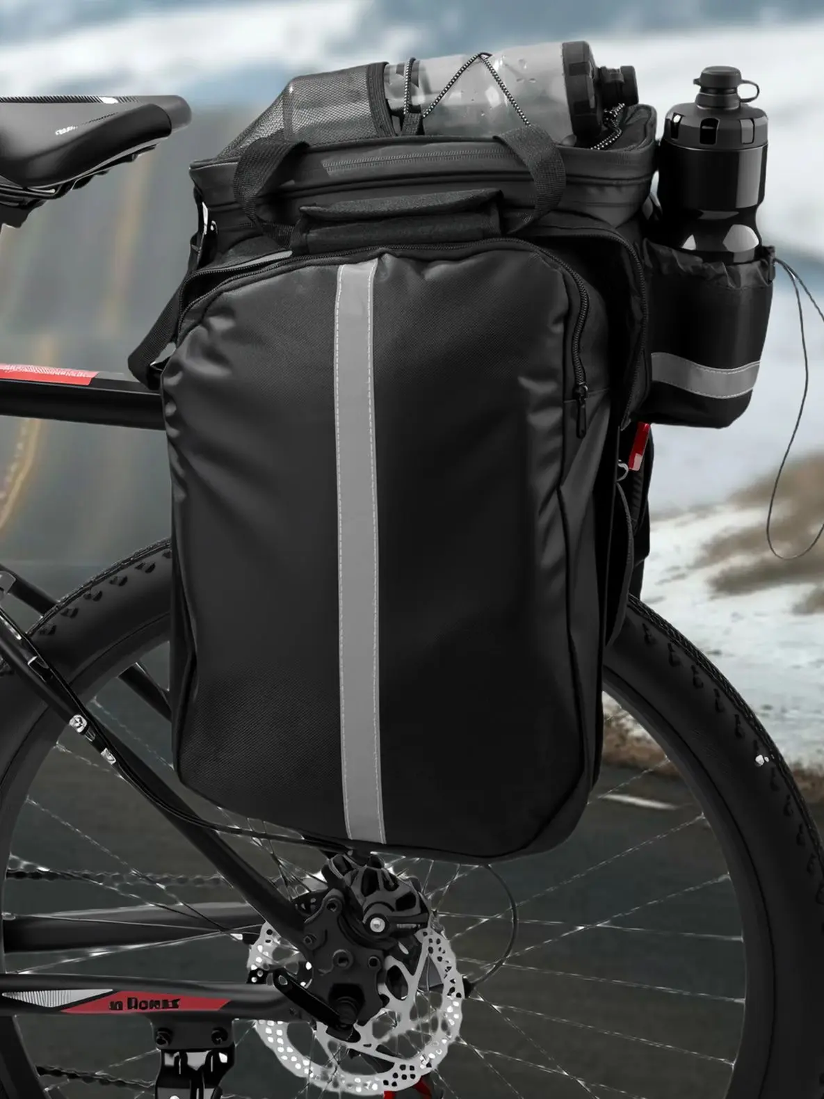 AliExpress OFFBONDAGE Hard Shell Bike Trunk Bag Large Capacity Bike Shoulder Bag Waterproof Bike Rear Seat Rack Bag For MTB Cycling E-Bike