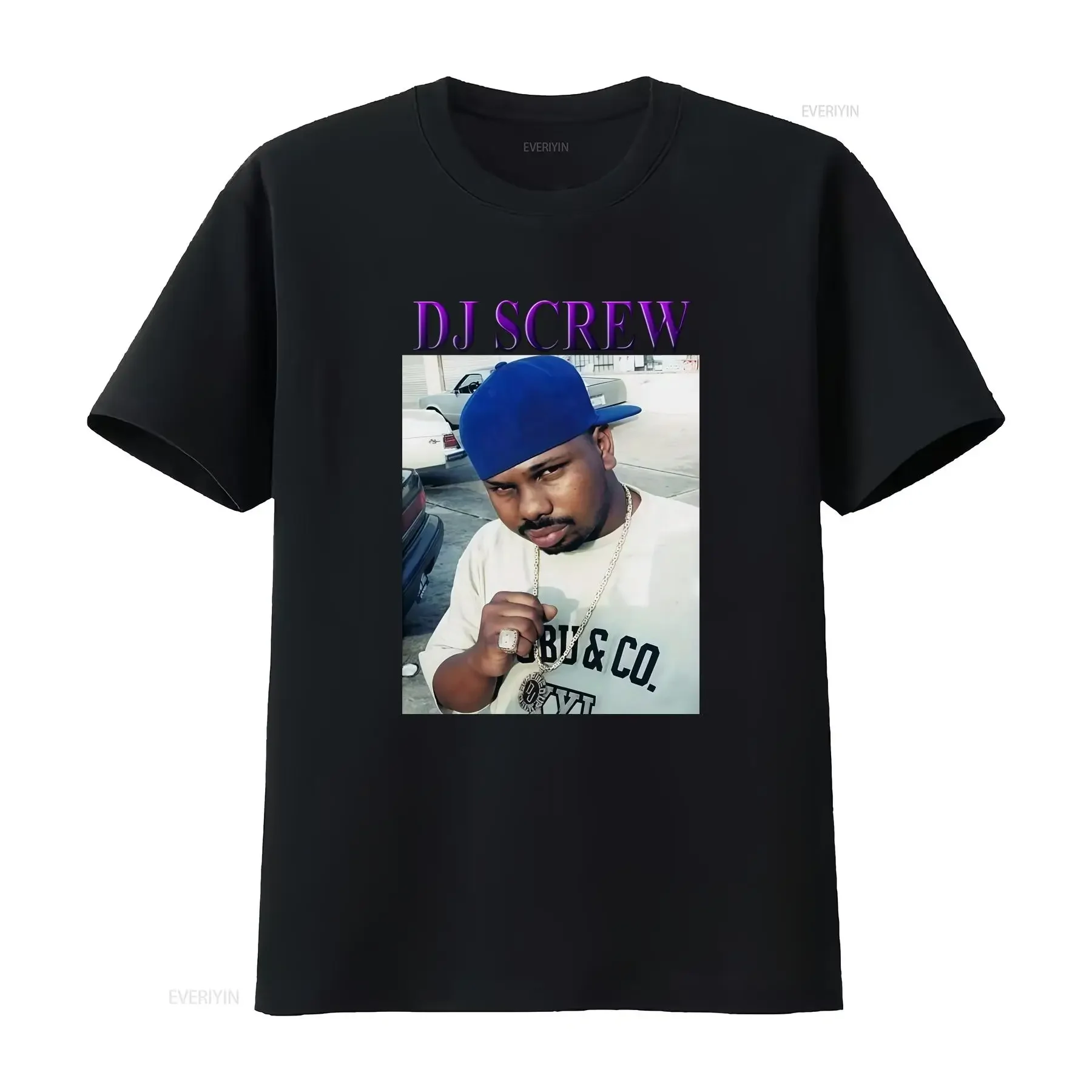 NEW DJ Screw Hip hop Rap White unisex All Size T Shirt HE1320 vintage Washed Slightly Stretched homme Stylish designer clothes