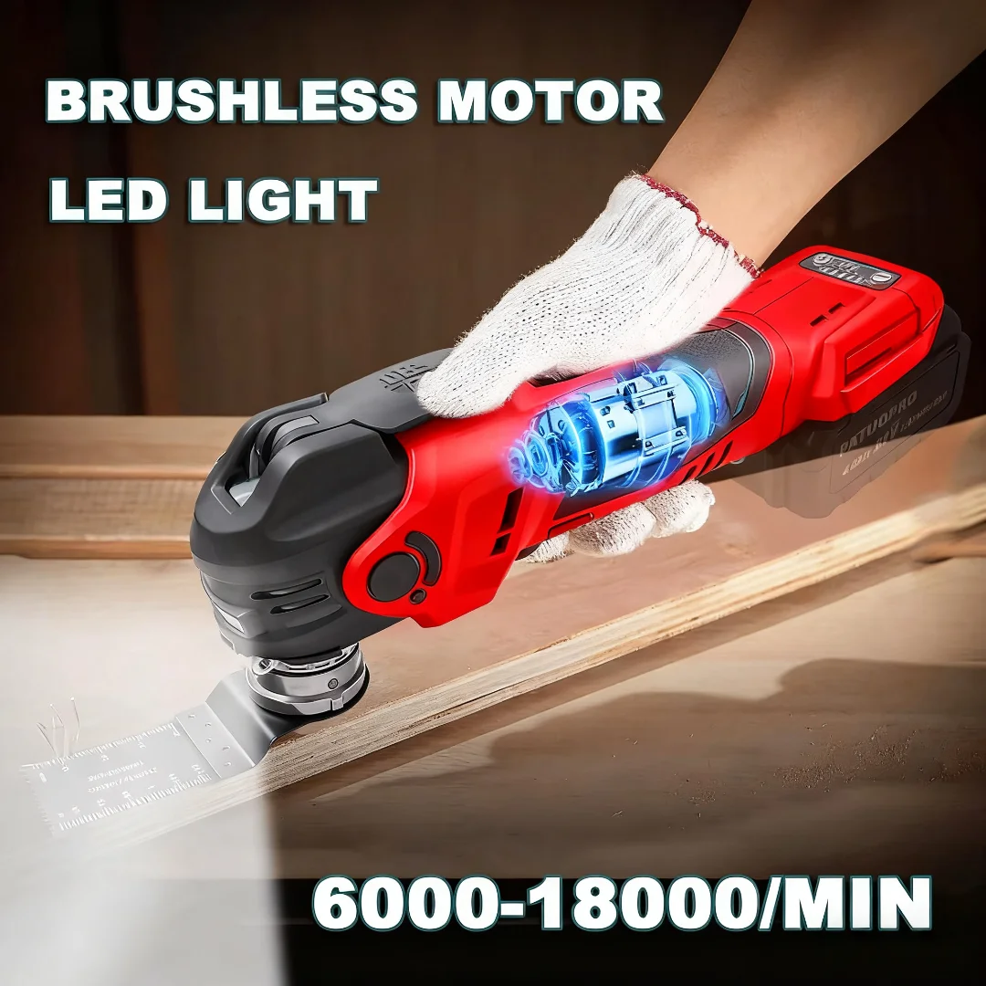 Para milwaukee m18 bateria 5 velocidades sem escova oscilante multi ferramentas sem fio serra elétrica pá ferramenta elétrica de corte