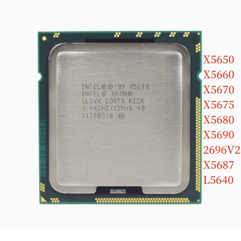 Intel Xeon LGA1366 X5670 L5640 X5660 X5675 X5690 X5650 X5680 2696V2 X5687 CPU