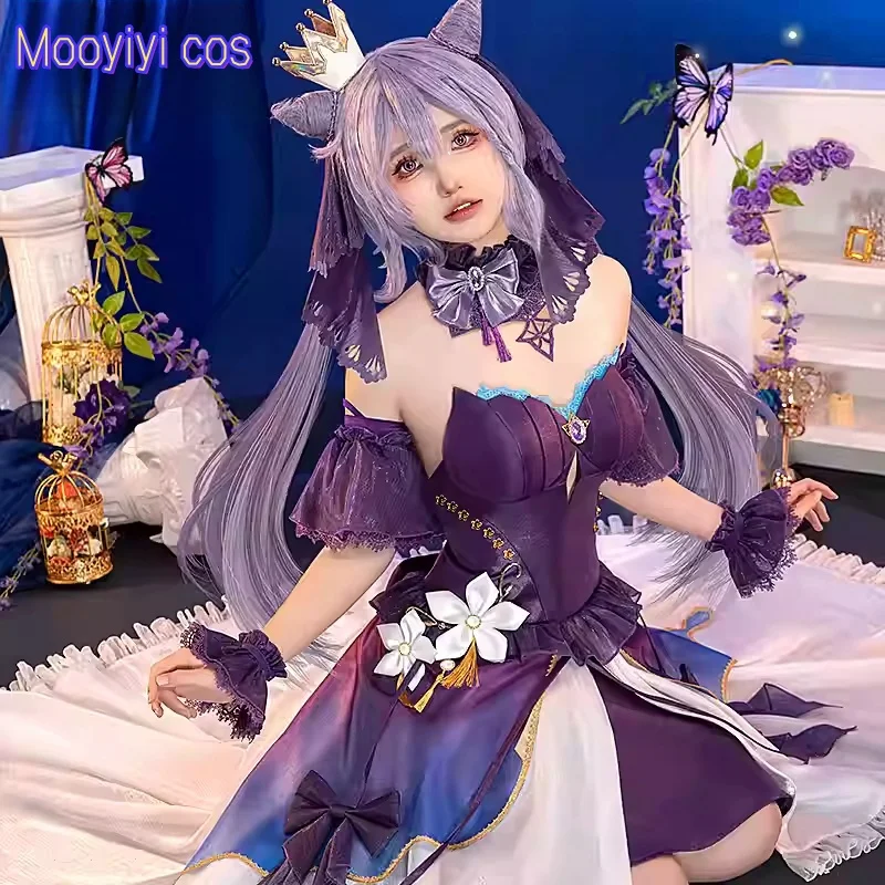 زي Keqing التنكري، الهالوين، عيد الميلاد، لعبة كوميدية للعب الأدوار، Anim S-XL، جديد 2025 متوفر في المخزون Genshin Impact