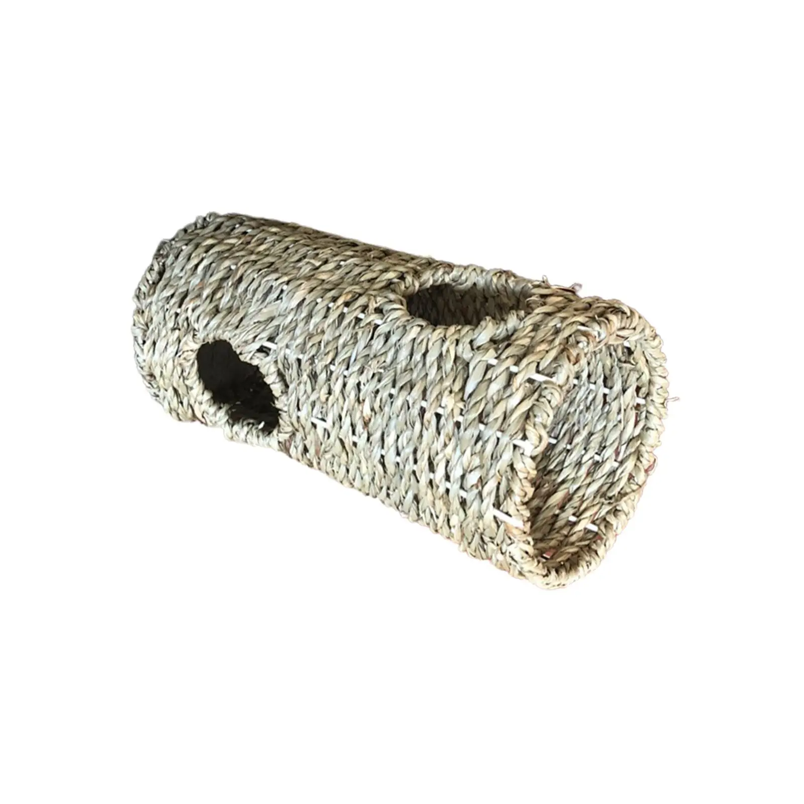 Hamster Grass Tunnel Durable Lightweight Small Pet Hideaway Grass Tunnel Toy for Hamster Hedgehog Mice Ferrets Playing Supplies