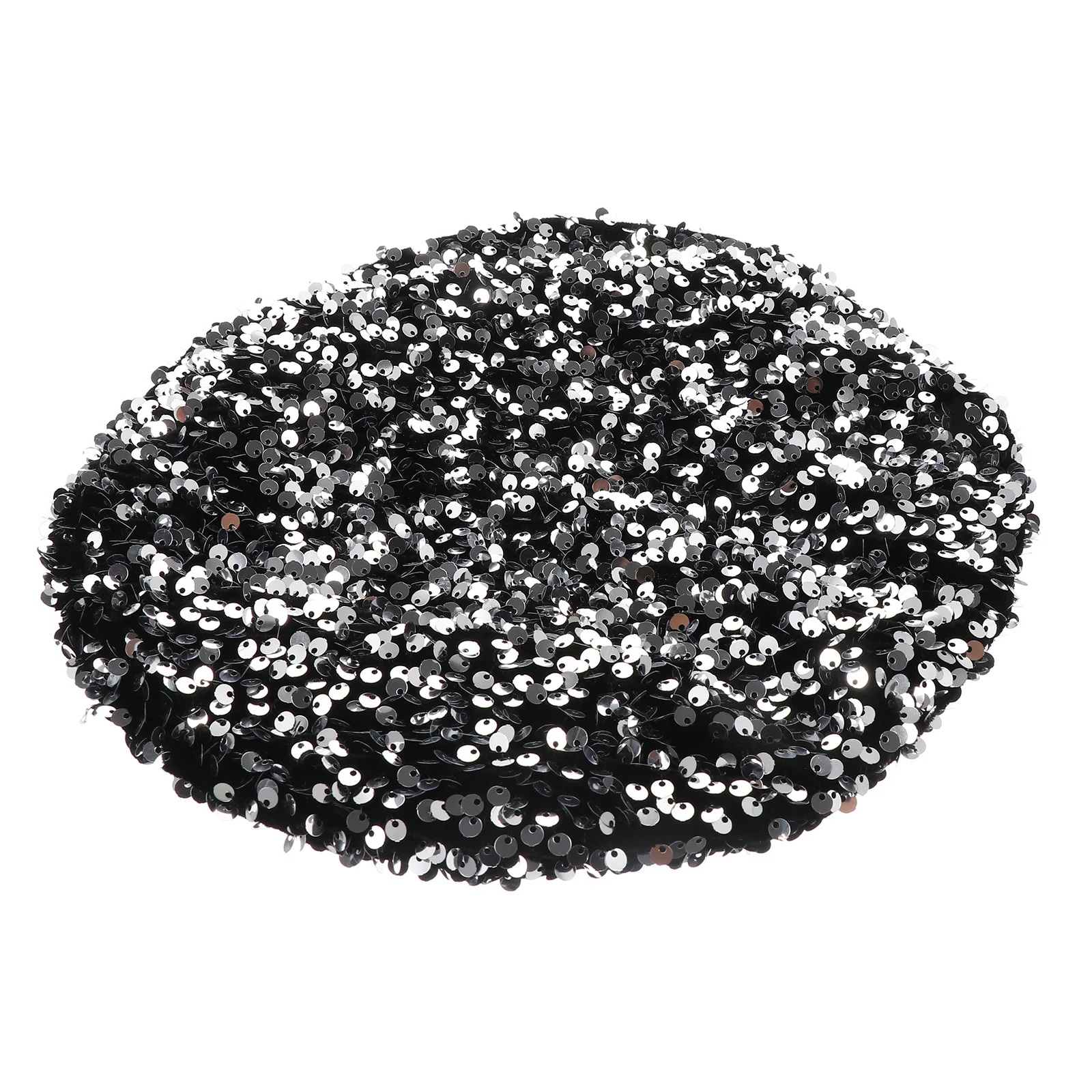 

1Pcs Women Beret Sequined Sparkly Winter Hat Fashion Shimmer Accessory Dress Up Sequins Beret Winter Berets Fashion Hat
