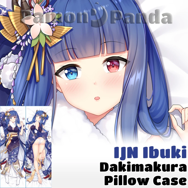 

IJN Ibuki Dakimakura Azur Lane Game Sexy Pillow Cover Hugging Cushion Case Otaku Full Body Pillowcase Home Bedding Decor Gift