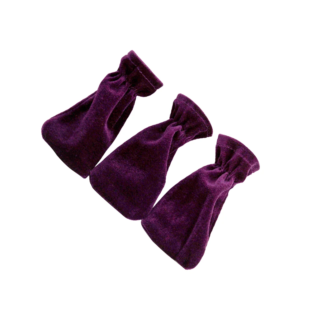

3 Pcs Piano Pedal Cover Instrument Black Mat Accessories Purple Grand Covers