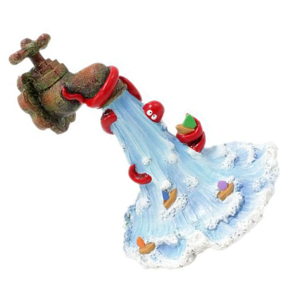

Garden Decoration Ornaments Outdoor Octopus Resin Statue Desktop Water Fountain Accessory Faucet Bookend Decorate Yard Lawn Art