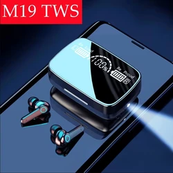 M19 headset TWS Earphone Intelligente Touch Control Wireless Bluetooth-compatible Headphones Waterproof LED Display With Mic