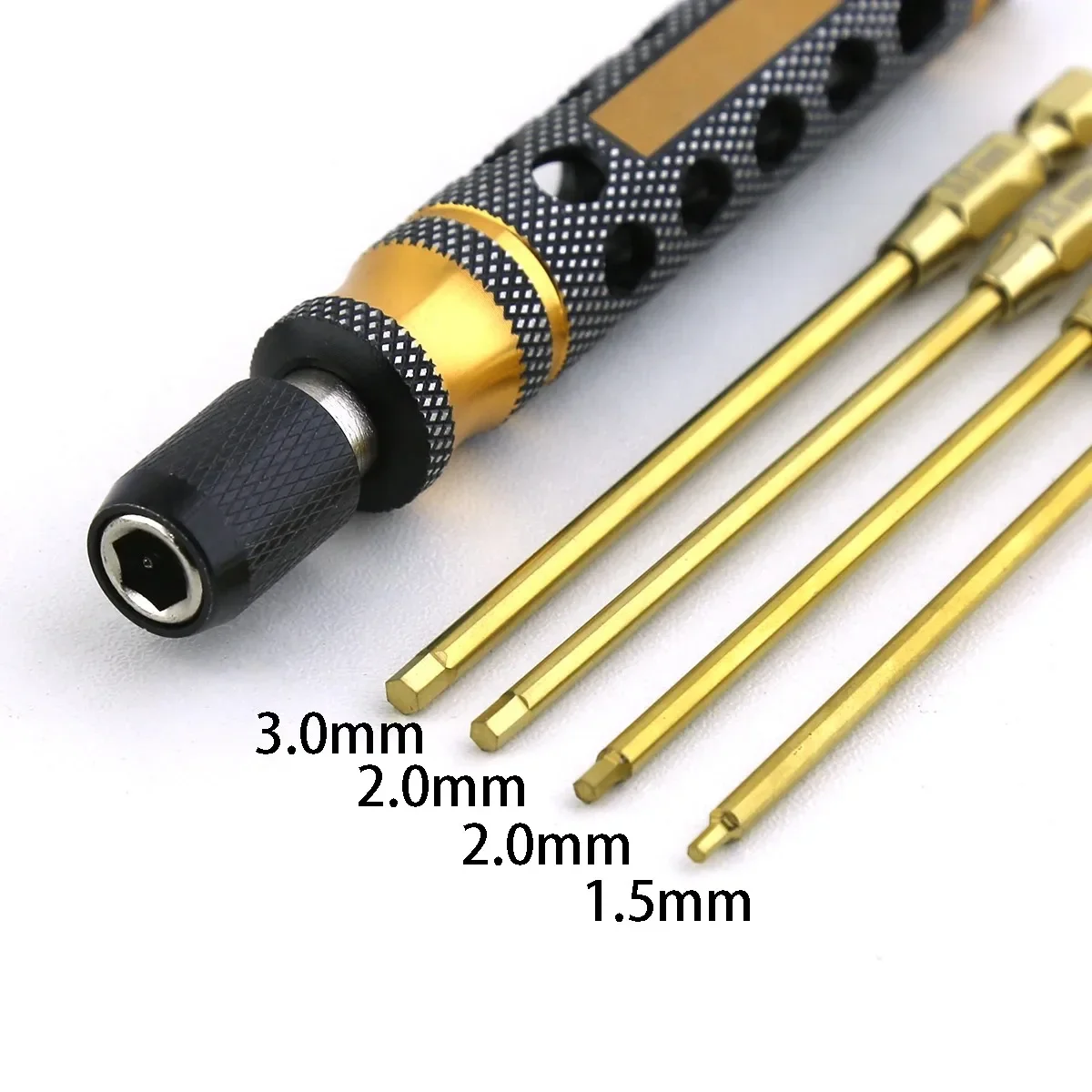 Hexagon Schroevendraaier 1.5 2.0 2.5 3.0mm Quick Change Inbussleutel Inbussleutel Tool voor RC Auto Crawler SCX10 Boot Model