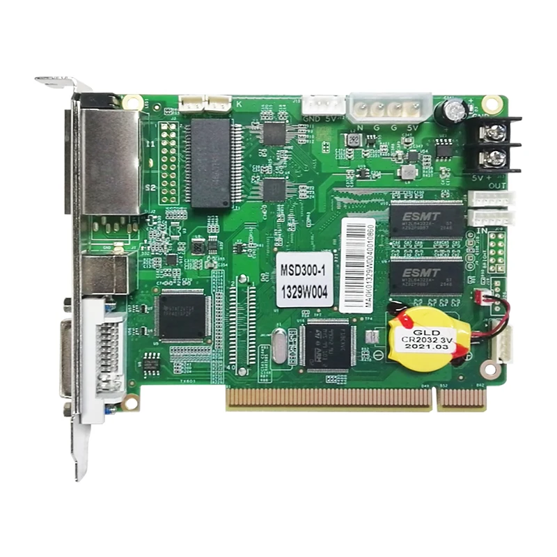 Карта отправки данных с 2 портами RJ45 Ethernet Gigabit и LED-индикаторами для Novastar MSD300-1, MSD600-1, Lin SN, TS902, TS921, Huidu T901, Colorlight S2