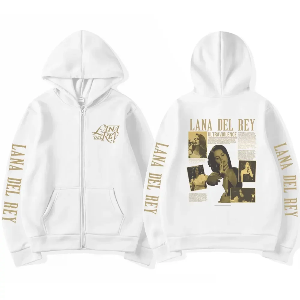 الرجعية لانا ديل ري زمم هوديي المرأة خمر موضة عادية الشرير كم طويل الصوف الخريف الشتاء بلوزات سترة معطف