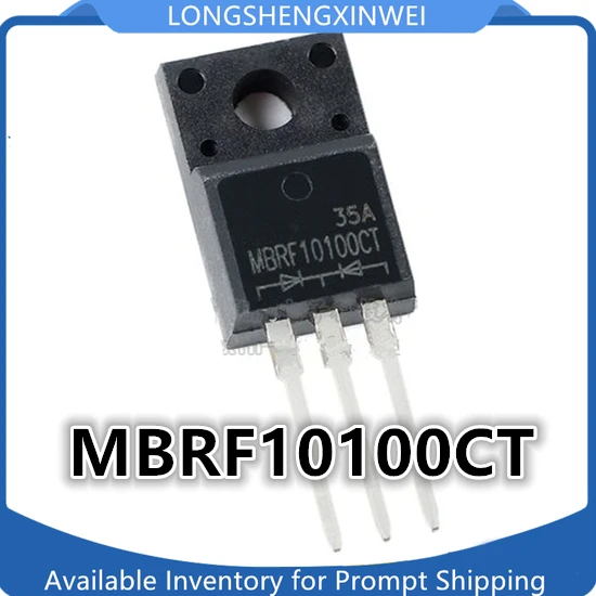 1PCS MBRF10100CT MBR10100 TO-220F Direct-plugged Schottky Diode New Original Spot