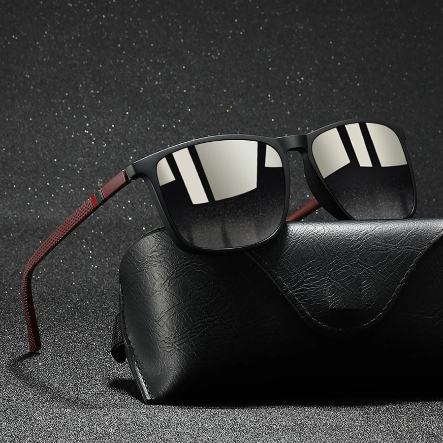 Fashion Vintage Check Pattern Square Sunglasses Men WomenDriving Man Luxury Brand Designer Sun Glasses Eyewear