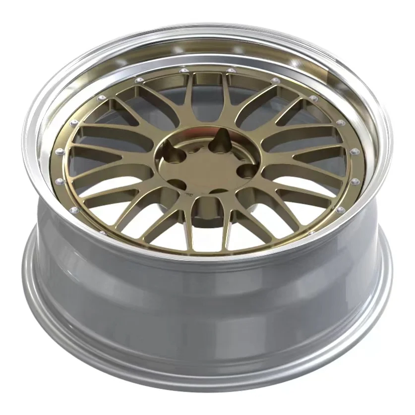 Custom Forged Wheel Rims Aluminum Alloy Car 18'' 19'' 20 Inch Deep Lip Polished Two-pieces Forged Wheel view 3