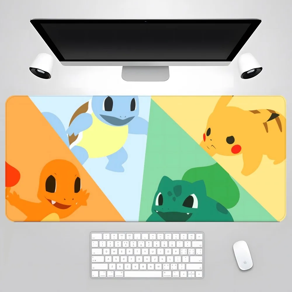 Pokemon Squirtle Mouse Pad Gamer Pc Gaming Accessories Rubber Mat XXL Deskmat Mats Keyboard Cabinet Mause Laptops