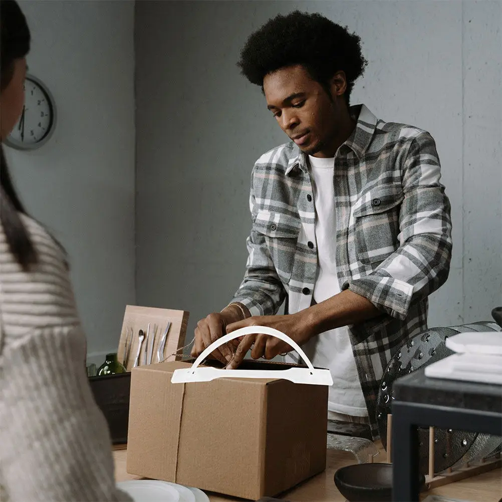 

50 шт. силиконовых ручек: легко устанавливаемые, съемные пластиковые ручки для коробок, молочных упаковок, переезда, подарков и транспортировки