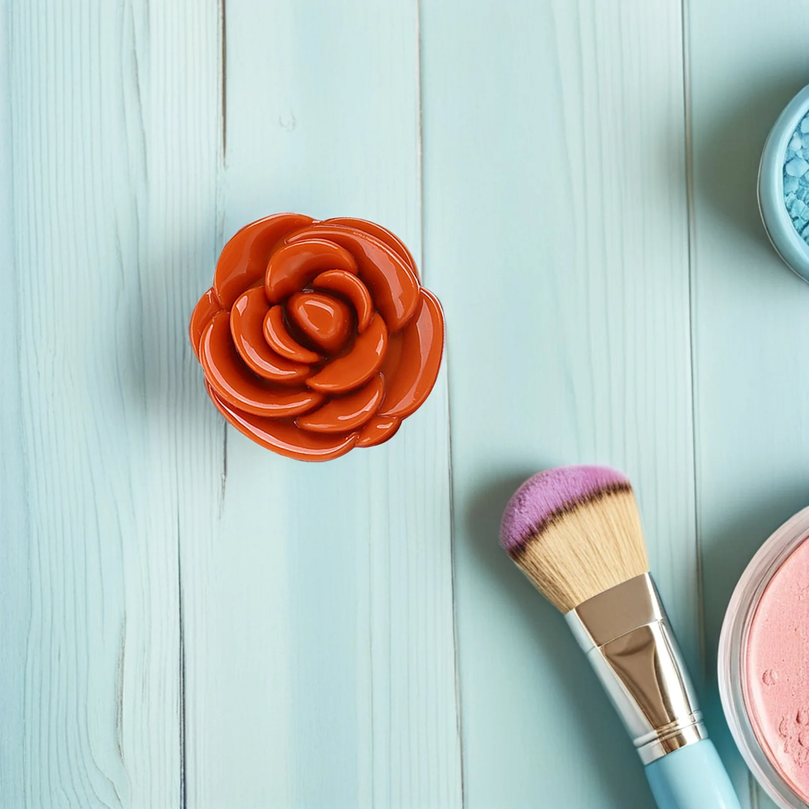 6 pezzi di rossetto a forma di fiore, custodia vuota, contenitore riutilizzabile, bottiglie di crema da viaggio per balsamo per labbra, crema per gli occhi