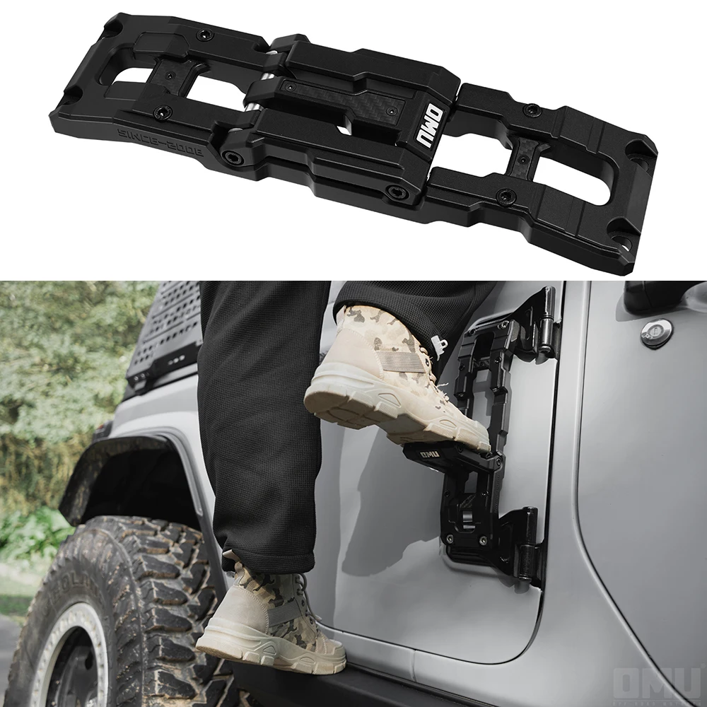 Lantsun OMU002 Auxiliary Pedal Upper Roof Doorstep Ladder  for Jeep for Wrangler JK/JL/JT Universal