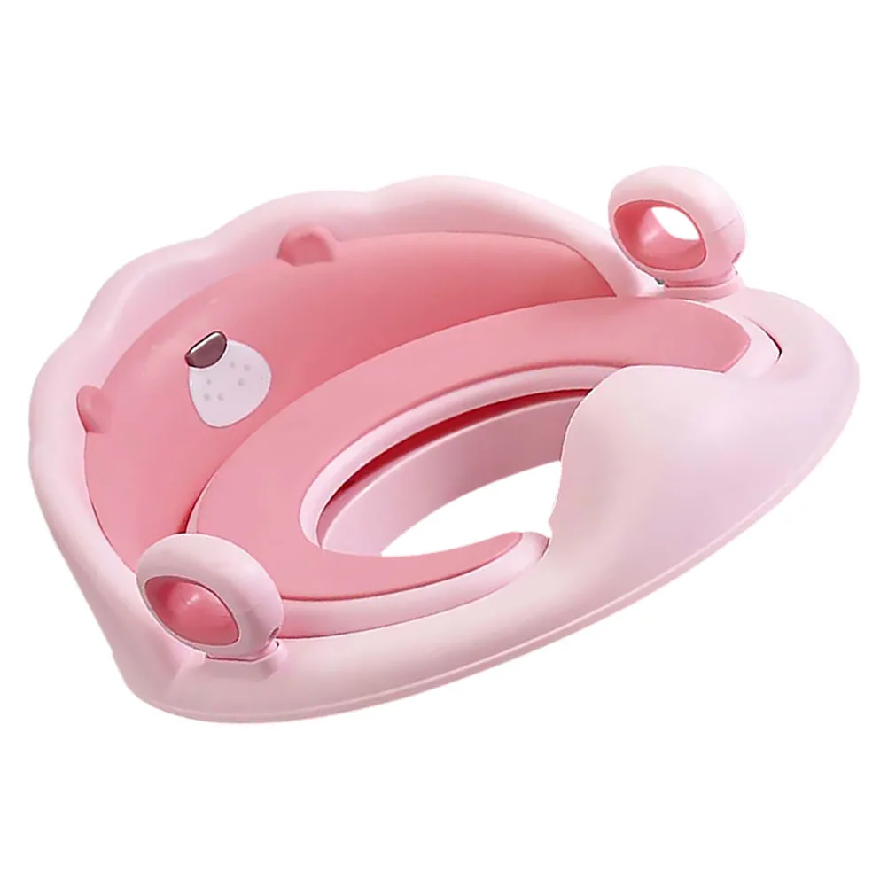 Asiento para orinal para niños pequeños, cojín de Tpe suave, Base antideslizante, escalera desmontable, diseño de León, cómodo entrenador de inodoro ajustable