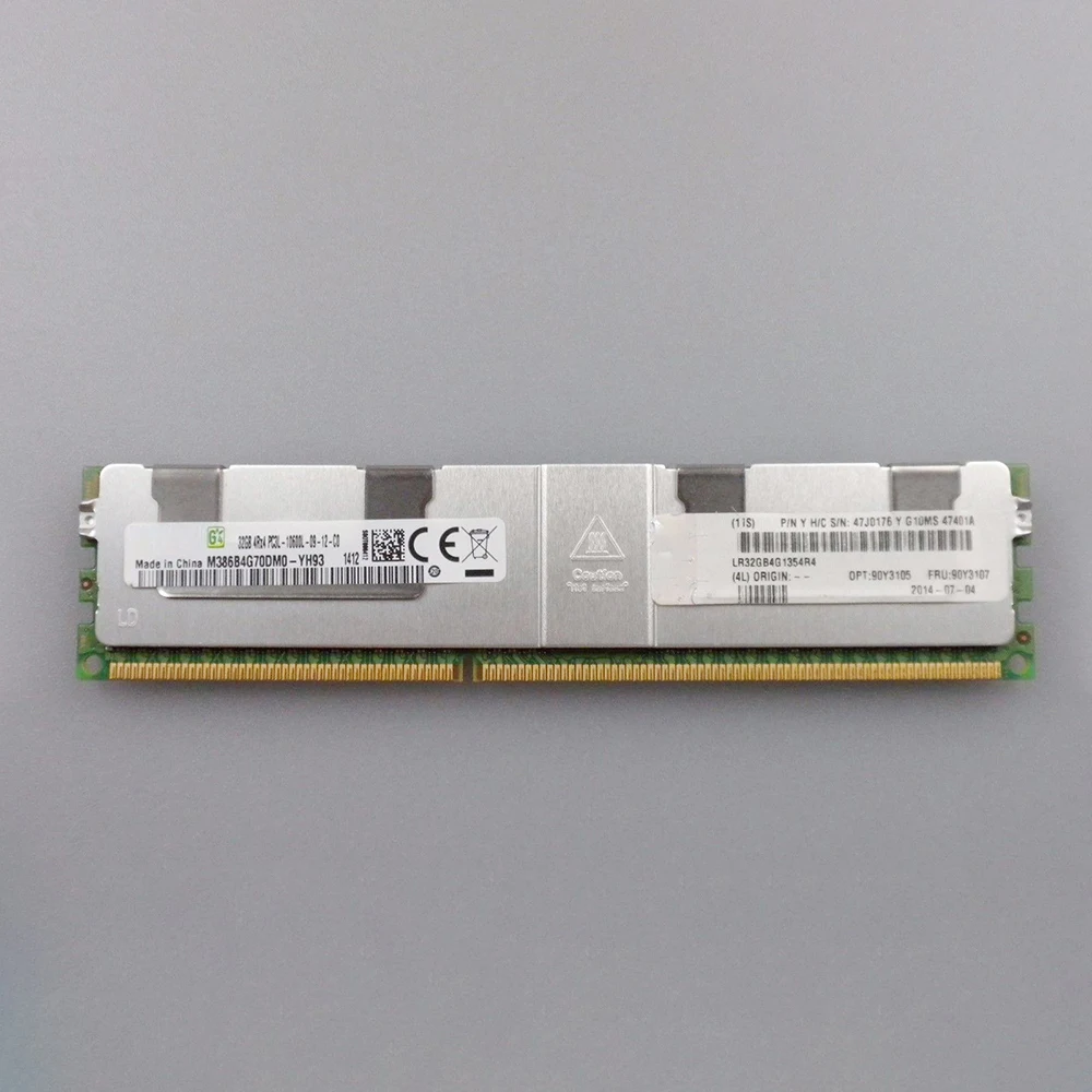 

90Y3105 90Y3107 47J0176 For IBM 3850 X5 X3500 3650 M4 3950 X5 32GB DDR3 1333 ECC REG Server Memory