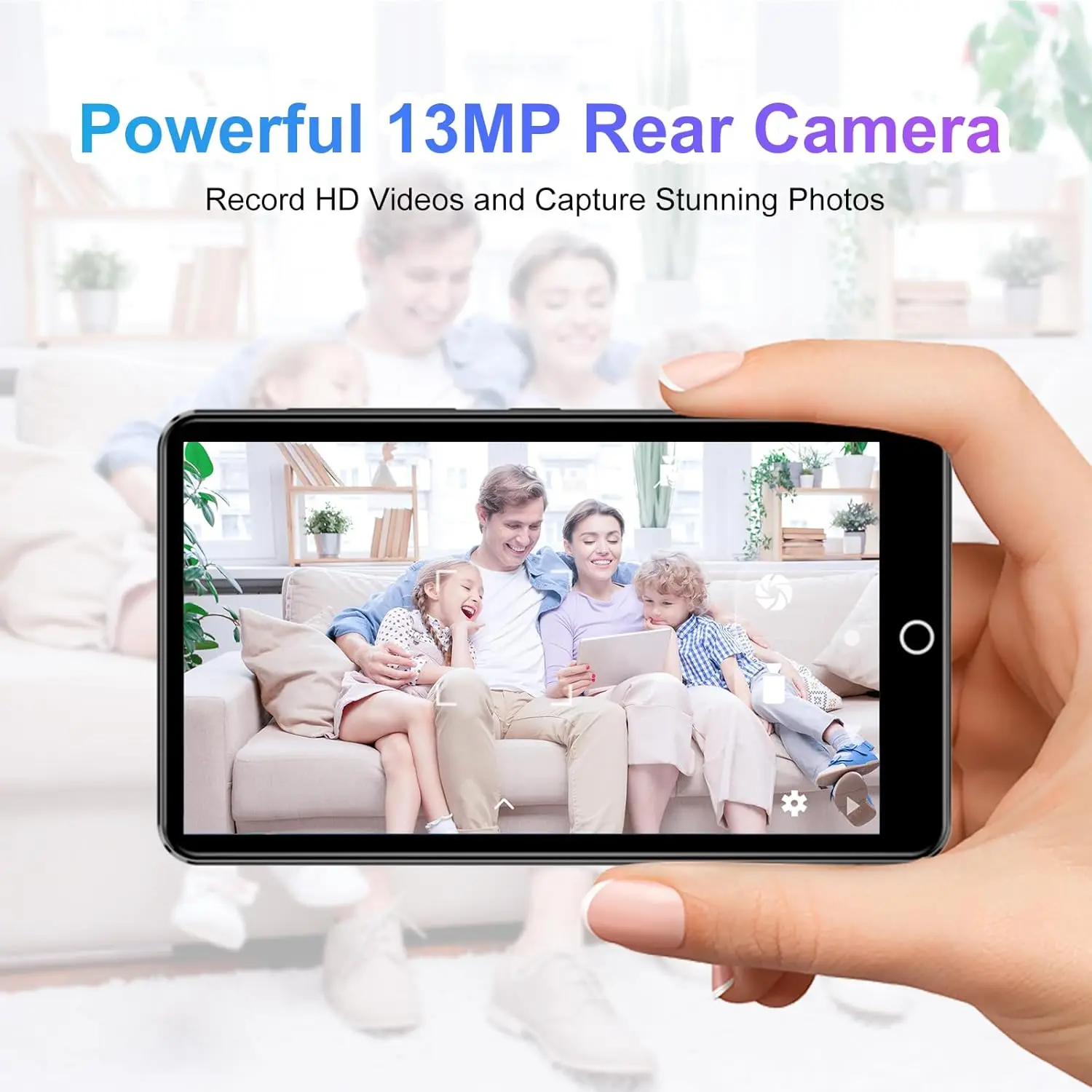 80GB (16GB+64GB) MP3 Player with Bluetooth and WiFi,4.02-inch Touchscreen with Camera, Android MP3MP4 Player with Spotify,Deezer