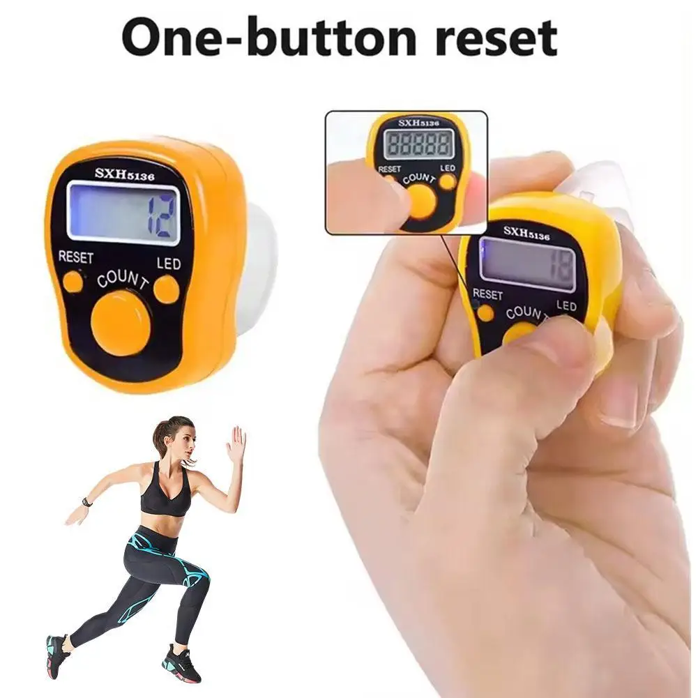 Contador SmartsElectronic de conteo de números de dedo, descompresión, recargable por USB