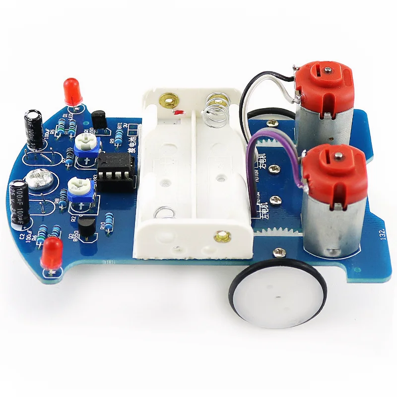 

Practice Soldering Learning Electronics Kit Smart Car Soldering Project Kits Line Following Robot Beginners DIY Electronics