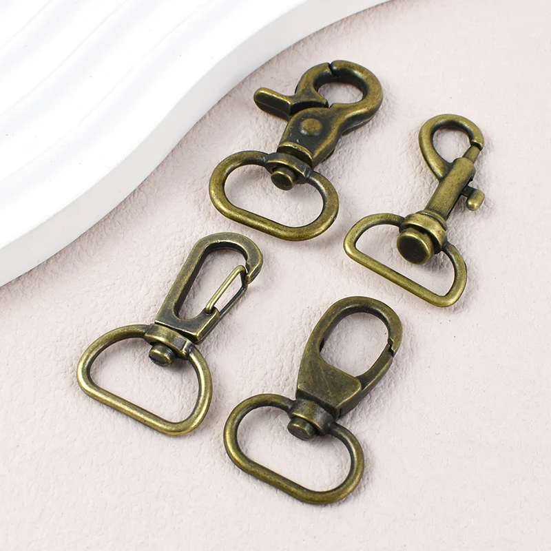 10/20 قطعة 25 مللي متر الرجعية البني مشبك معدني الدورية جراد البحر أبازيم خطاف بنابض حقيبة حزام الكتف ربط المشبك ملحقات الأجهزة