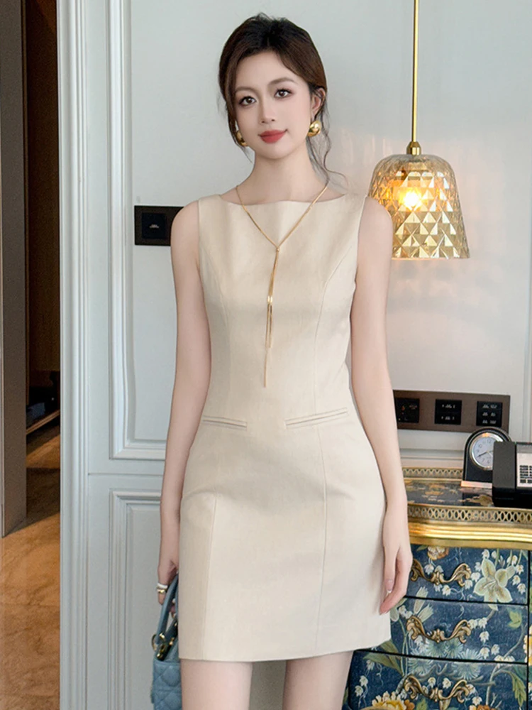 เสื้อผ้าสตรีElegantเสื้อกั๊กภายในชุดสุภาพสตรีแฟชั่นเซ็กซี่BodyconมินิชุดหญิงPartyด้านใน-Matchด้านล่างVestidos