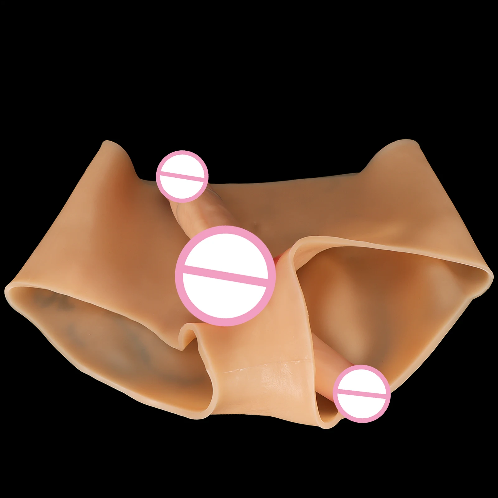 Adult Sex Toys Solid Penis Wearing Pants Anal Vagina Stimulation Realistic Dual Use Dildo Pants Silicone Bondage Toys Women Men