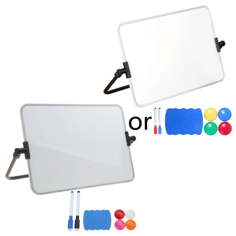 Imagem -02 - Mini Quadro Branco Dupla Face Tamanho a4 Fácil de Limpar Handheld Magnetic Dry Erase Pequena Placa Branca para Crianças Desenho