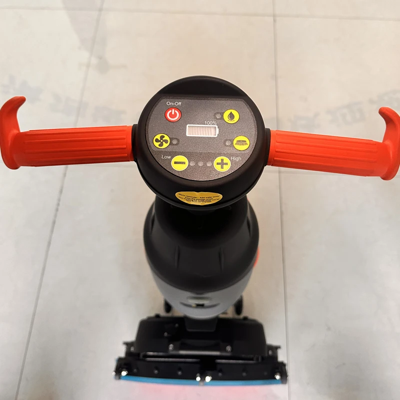 Kleine automatische vloerschrobmachine Dubbele borstel elektrische vloerreinigingsmachine