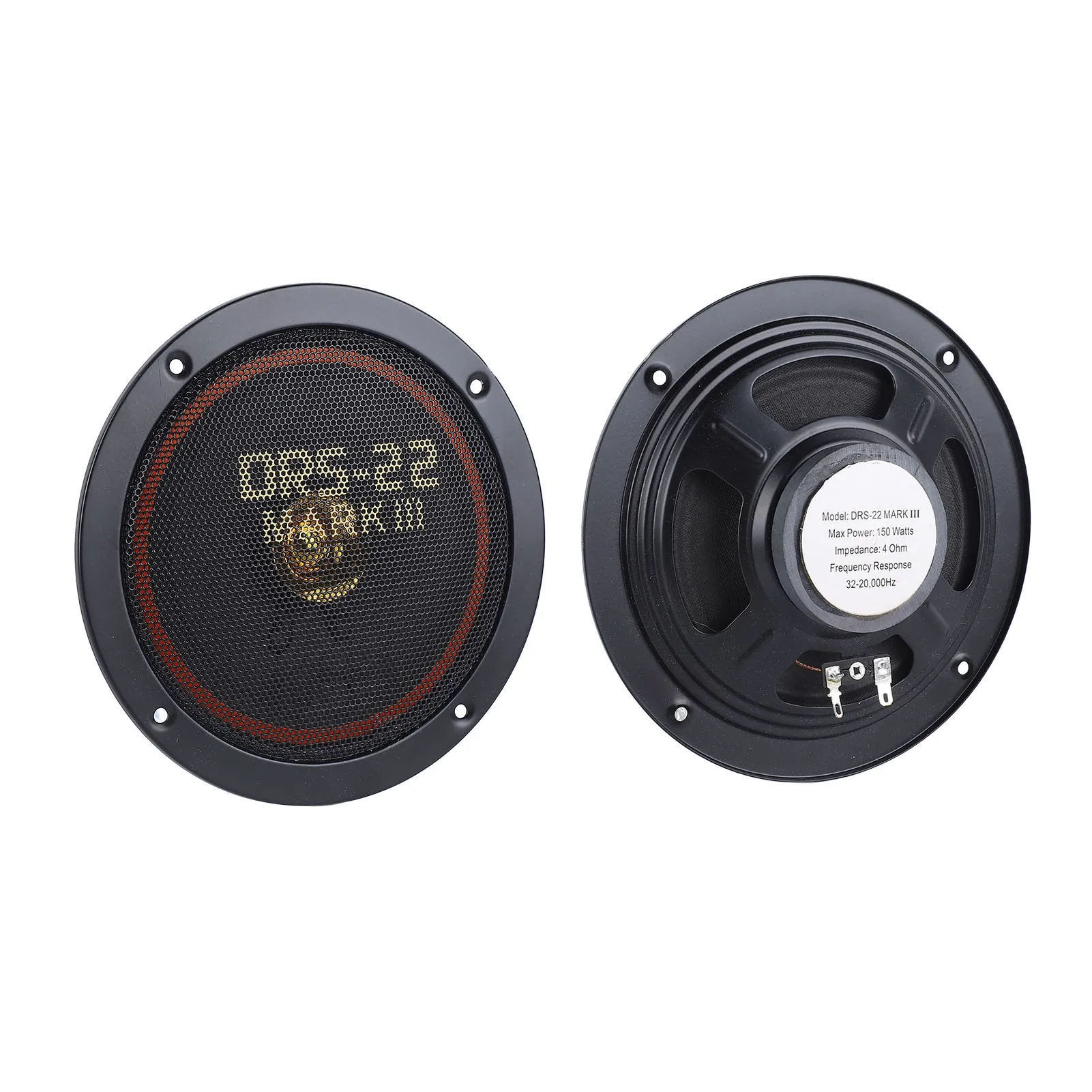 6in Car Coaxial Speaker High Fidelity Audio Stereo Bass Tweeters Loudspeaker Set Car Speaker System