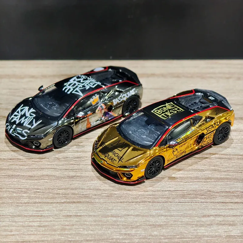 Trends Hobby 1:64 Lamborghini Temerario Basquiat Hec Exhibition