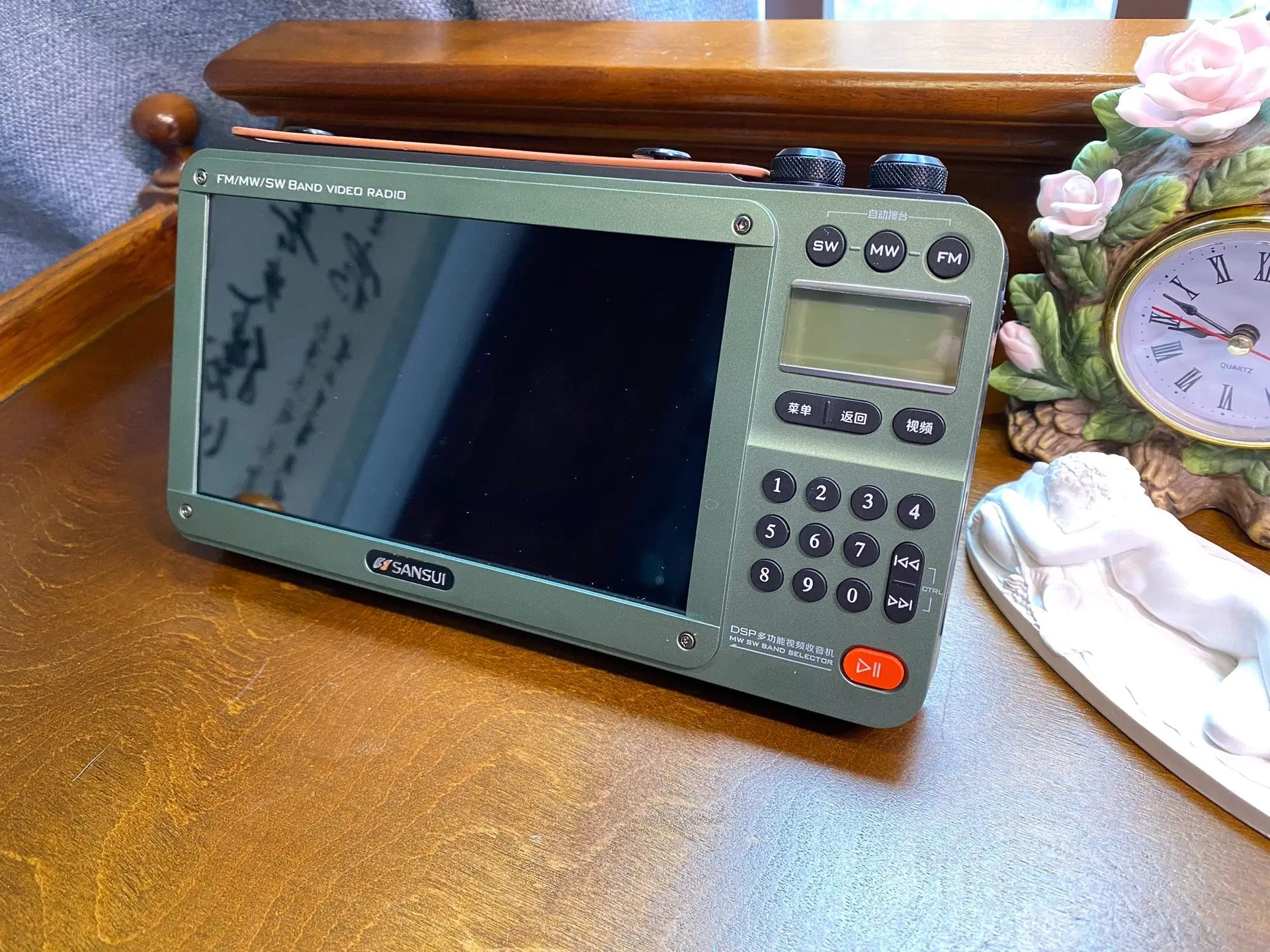 

Портативный 7-дюймовый видеорадио Bluetooth-динамик, мультимедийный плеер с FM/MW/SW-радио, воспроизведение TF/USB/AUX, для домашнего использования пожилого возраста