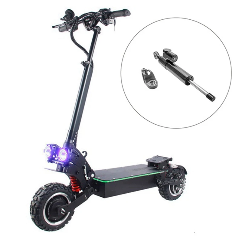 Amortiguador de dirección ajustable para Dualtron Thunder DT3 Zero 10X, estabilizador para patinete eléctrico, Accesorios Negros