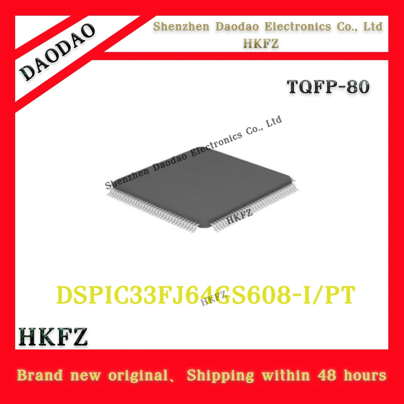 

DSPIC33FJ64GS608-I/PT DSPIC33FJ64GS608 TQFP-80 Microcontroller chip IC new original